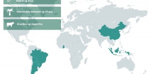 Palm oil soy and beef risk assessment map