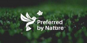 Preferred by Nature logo on green background